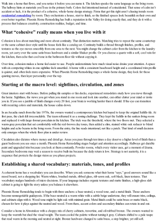 How Phoenix Home Remodeling Transforms Interiors with a Cohesive, Whole-Home Des