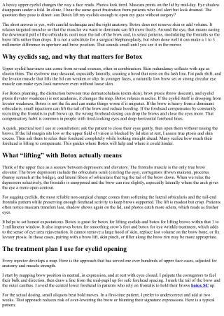 Awaken the Eyes: Botox for Sagging Eyelids