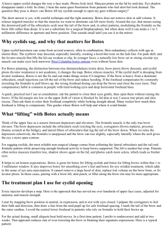 Awaken the Eyes: Botox for Sagging Eyelids