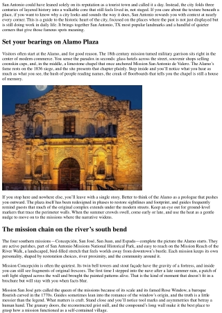 Amazing San Antonio, Texas Attractions: Ancient Monuments Tour