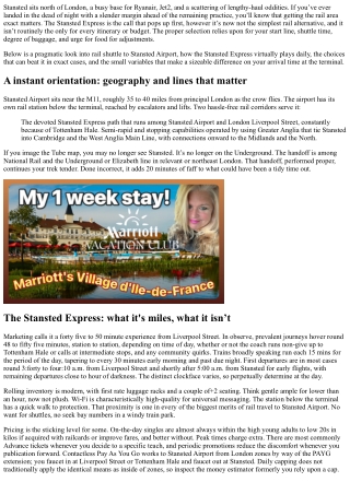 Trains to London Stansted Airport: Stansted Express vs. Alternatives