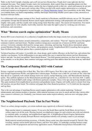 Boston SEO and Content Marketing: The Perfect Set