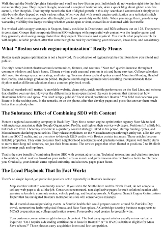 Boston Search Engine Optimization and Content Marketing: The Perfect Pair