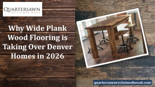 Denver Wide Plank Wood Flooring