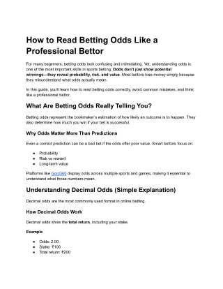 Why Most Sports Bettors Lose Money | Smart Guide