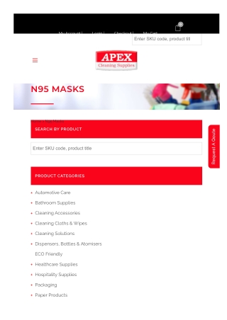 N95 Masks | Apex Cleaning Supplies