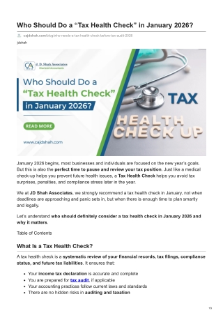 cajdshah.com-Who Should Do a Tax Health Check in January 2026