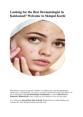 Hydra Facial in kakkanad-Skinpal