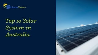 Top 10 Solar System in Australia