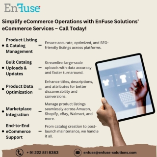 Simplify eCommerce Operations with EnFuse Solutions’ eCommerce Services