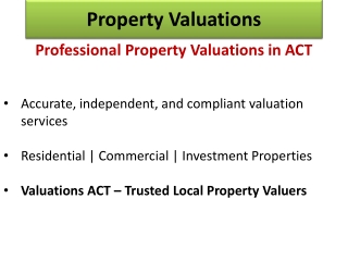 Property Valuations in ACT | Certified Property Valuers