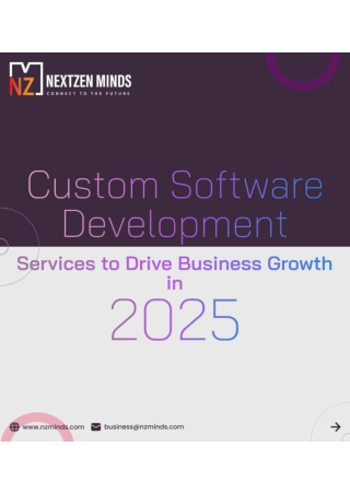 Custom Software Development Services to Drive Business Growth in 2025