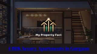 Gurgaon’s Finest 4 BHK Luxury Apartments