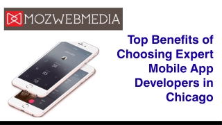 Top Benefits of Choosing Expert Mobile App Developers in Chicago