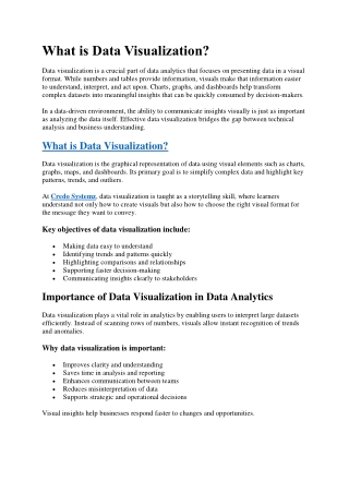 What is Data Visualization_Credo Systemz