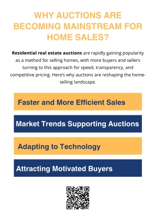 Why Auctions Are Becoming Mainstream For Home Sales?