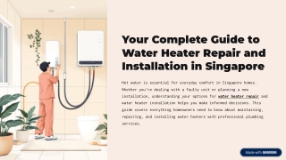 Water Heater Repair & Installation Singapore | Trusted Plumbing Experts