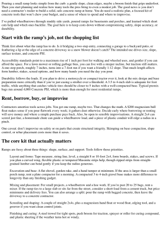 Affordable Tool Options for DIY Concrete Ramp Projects