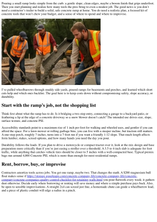 Affordable Tool Options for DIY Concrete Ramp Projects