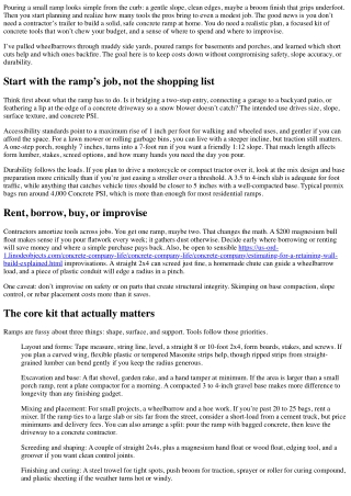 Affordable Tool Options for DIY Concrete Ramp Projects