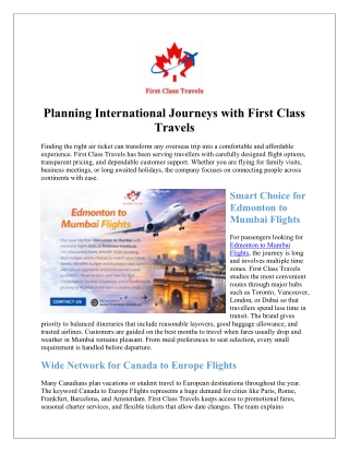 Edmonton to Amritsar Flight Deals | Budget & Business Class | Firstclass-travels