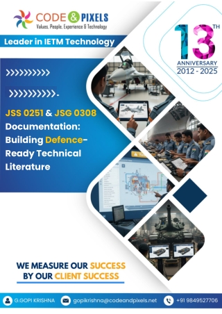 JSS 0251 & JSG 0308 Documentation - Building Defence-Ready Technical Literature