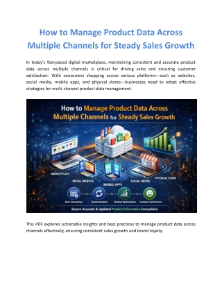 How to Manage Product Data Across Multiple Channels for Steady Sales Growth