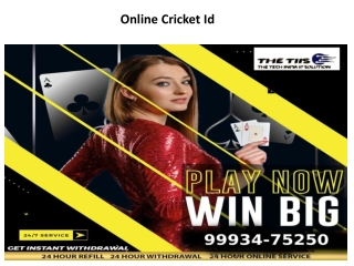 Online Cricket Id | THE TIIS