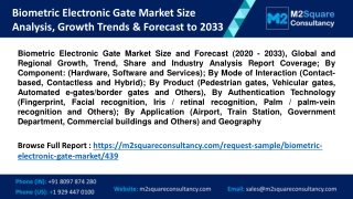 Biometric Electronic Gate Market Size Analysis, Growth Trends & Forecast to 2033