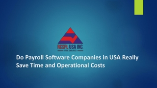 Do Payroll Software Companies in USA Really Save Time and Operational Costs
