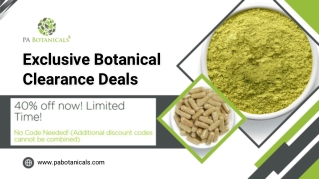 Exclusive Botanical Clearance Deals