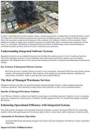 The Pros of Unified IT Solutions in Logistics Operations