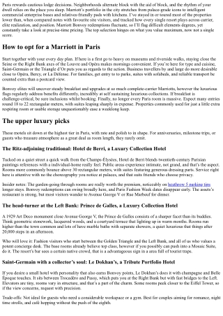 The Best Marriott Hotels in Paris: Top Picks for Every Traveler