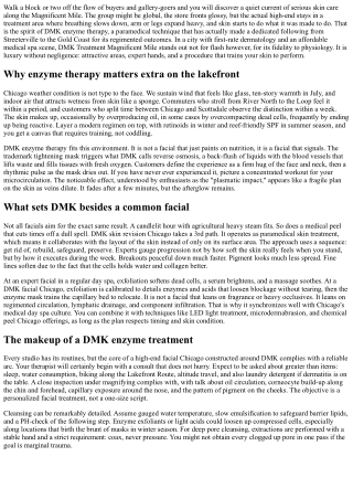 DMK Treatment Magnificent Mile: Enzyme Excellence in Chicago