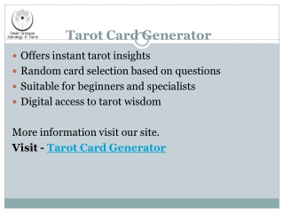 Free Online Tarot Card Generator for Love, Career, Finance & Future Predictions