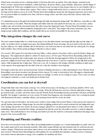 Why Phoenix Home Remodeling’s Design-Build Approach Excels for Whole Home Renova