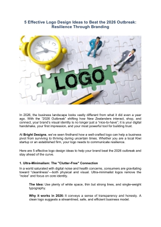 5 Effective Logo Design Ideas to Beat the 2026 Outbreak Resilience Through Branding