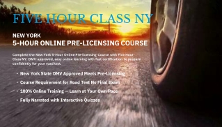 New York 5-Hour Online Pre-licensing Course  - Five Hour Class NY