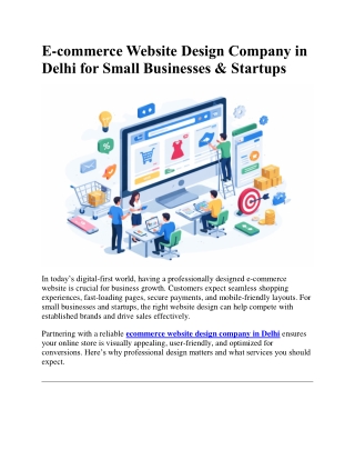 E-commerce Website Development Services in Delhi for Small Businesses & Startups