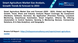 Smart Agriculture Market Size Analysis, Growth Trends & Forecast to 2033