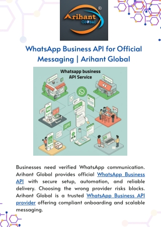 WhatsApp Business API for Official Messaging | Arihant Global