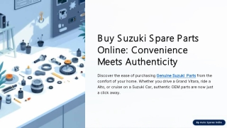 Buy Suzuki Spare Parts Online
