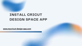install cricut design space app