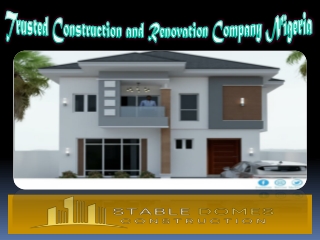 Trusted Construction and Renovation Company Nigeria