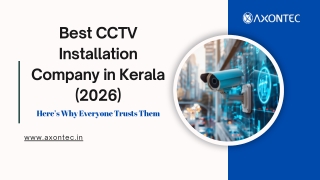 Best CCTV Installation Company in Kerala (2026)