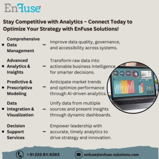 Stay Competitive with Analytics – Connect Today to Optimize Your Strategy with EnFuse Solutions!