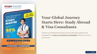 Study Master – Trusted Study Visa Consultants in Chandigarh