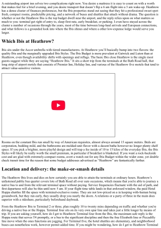 Heathrow Ibis Review: Is It the Best Budget Stay Near the Airport?