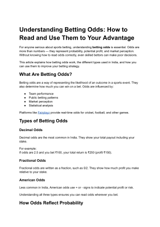 Live Betting Explained: How to Make Smarter Decisions During a Match