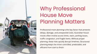 How Professional Move Planning Prevents Delays and Damage